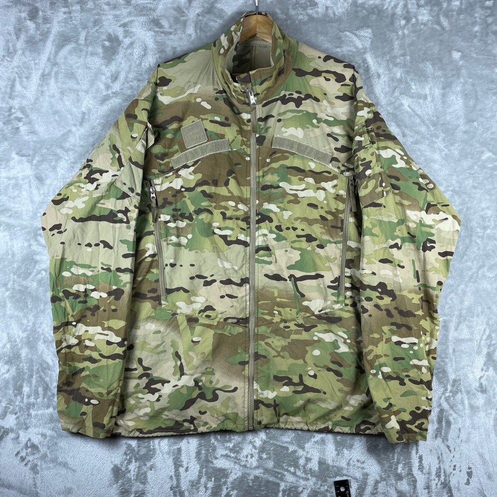 Wind Cold Weather Jacket Gen III Mens XL Long Camo ECWCS Soft Shell Zip Military